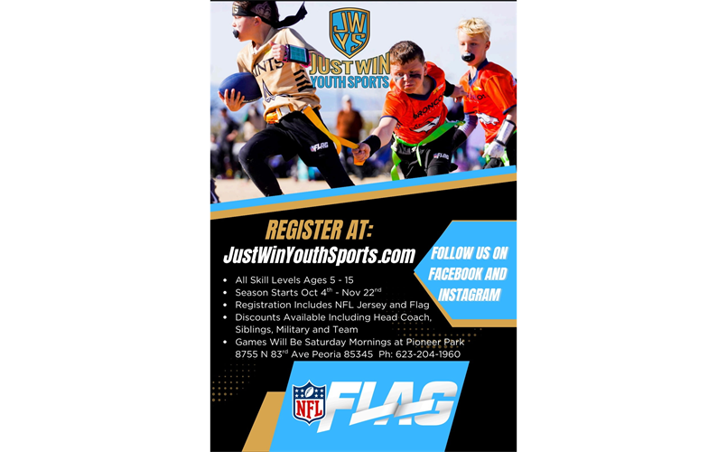REGISTER FOR FALL NFL FLAG FOOTBALL!!!